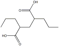 2,4-Dipropylglutaric acid Struktur