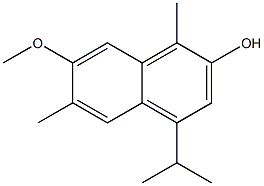 7-Methoxy-1,6-dimethyl-4-isopropylnaphthalene-2-ol Struktur