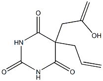 5-Allyl-5-(2-hydroxyallyl)barbituric acid Struktur