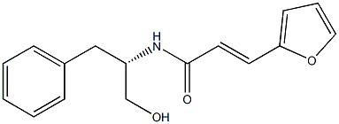 (E)-N-[(S)-1-Benzyl-2-hydroxyethyl]-3-(2-furanyl)acrylamide Struktur