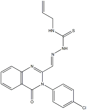 3-(4-Chlorophenyl)-2-[[[allylamino]thiocarbonylamino]iminomethyl]quinazolin-4(3H)-one Struktur