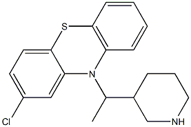 2-Chloro-10-(1-methyl-3-piperidinylmethyl)-10H-phenothiazine Struktur