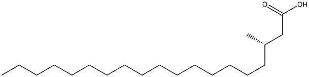 [S,(-)]-3-Methylnonadecanoic acid Struktur