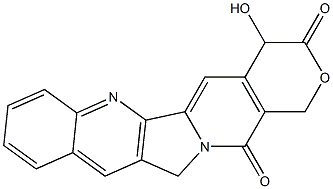 4-Hydroxy-1H-pyrano[3',4':6,7]indolizino[1,2-b]quinoline-3,14(4H,12H)-dione Struktur