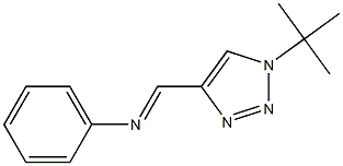 1-tert-Butyl-4-[(phenylimino)methyl]-1H-1,2,3-triazole Struktur