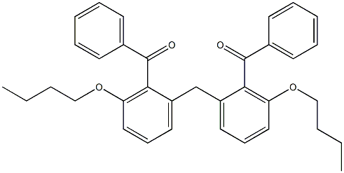 2,2''-Methylenebis(6-butoxybenzophenone) Struktur