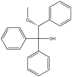 [R,(+)]-2-Methoxy-1,1,2-triphenylethanol Struktur