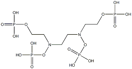 Tetrakisphosphoric acid ethylenebis(nitrilobismethylene) ester Struktur