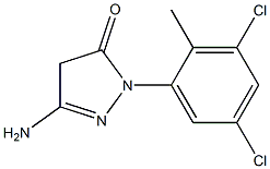 3-Amino-1-(3,5-dichloro-2-methylphenyl)-5(4H)-pyrazolone Struktur