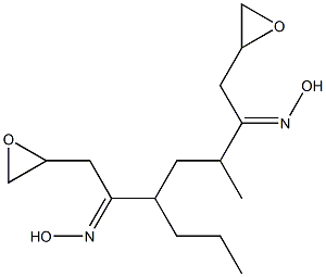 2,2'-[1-Methyl-3-propyl-1,3-propanediylbis(oxymethylene)]bis(oxirane) Struktur