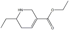 1,2,5,6-Tetrahydro-6-ethylpyridine-3-carboxylic acid ethyl ester Struktur