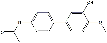 N-(3'-Hydroxy-4'-methoxy-1,1'-biphenyl-4-yl)acetamide Struktur