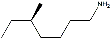 [R,(-)]-5-Methylheptylamine Struktur