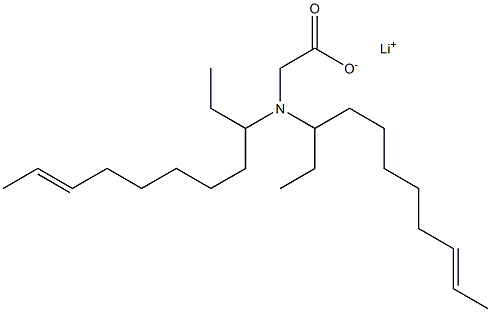 N,N-Di(9-undecen-3-yl)aminoacetic acid lithium salt Struktur