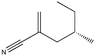 [S,(-)]-4-Methyl-2-methylenehexanenitrile Struktur