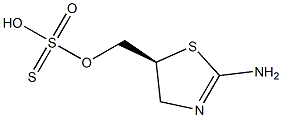 Thiosulfuric acid hydrogen S-[(2-amino-2-thiazolin-5-yl)methyl] ester Struktur