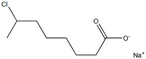 7-Chlorooctanoic acid sodium salt Struktur