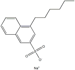 4-Hexyl-2-naphthalenesulfonic acid sodium salt Struktur