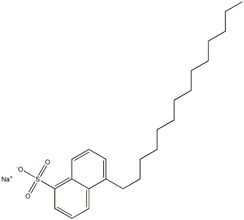 5-Tetradecyl-1-naphthalenesulfonic acid sodium salt Struktur