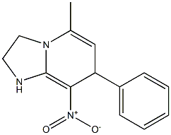 2-Methyl-5-nitro-4-phenyl-1,7-diazabicyclo[4.3.0]nona-2,5-diene Struktur