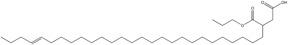 3-(23-Heptacosenyl)succinic acid 1-hydrogen 4-propyl ester Struktur