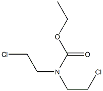 Bis(2-chloroethyl)carbamic acid ethyl ester Struktur