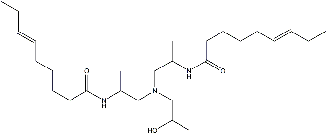 N,N'-[2-Hydroxypropyliminobis(1-methyl-2,1-ethanediyl)]bis(6-nonenamide) Struktur