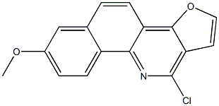 11-Chloro-7-methoxybenzo[h]furo[3,2-c]quinoline Struktur