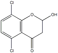 5,8-Dichloro-4-oxochroman-2-ol Struktur