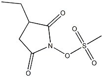 Methanesulfonic acid 2,5-dioxo-3-ethyl-1-pyrrolidinyl ester Struktur