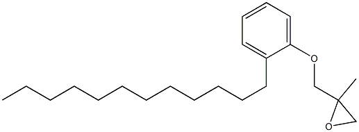 2-Dodecylphenyl 2-methylglycidyl ether Struktur