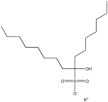 8-Hydroxyhexadecane-8-sulfonic acid potassium salt Struktur