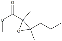 2,3-Dimethyl-3-propyloxirane-2-carboxylic acid methyl ester Struktur