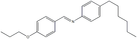 N-(4-Propoxybenzylidene)-4-hexylaniline Struktur