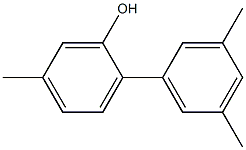 2-(3,5-Dimethylphenyl)-5-methylphenol Struktur