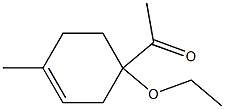 1-(1-Ethoxy-4-methyl-3-cyclohexenyl)ethanone Struktur