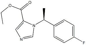 1-[(S)-1-(4-Fluorophenyl)ethyl]-1H-imidazole-5-carboxylic acid ethyl ester Struktur