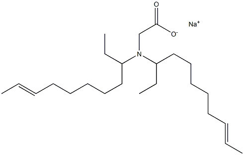 N,N-Di(9-undecen-3-yl)aminoacetic acid sodium salt Struktur