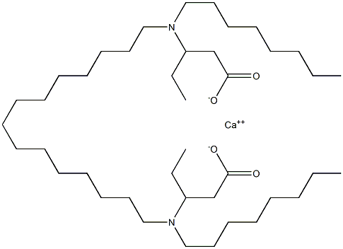 Bis[3-(dioctylamino)valeric acid]calcium salt Struktur