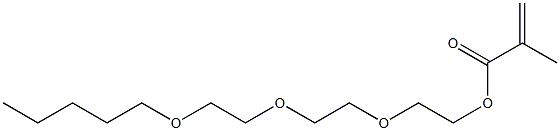 Methacrylic acid (3,6,9-trioxatetradecan-1-yl) ester Struktur