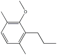 1-Methoxy-3,6-dimethyl-2-propylbenzene Struktur