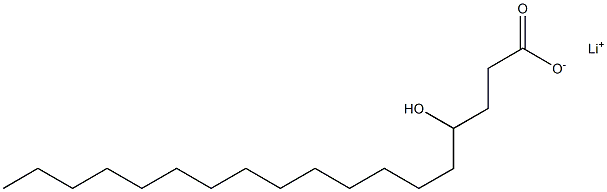 4-Hydroxyoctadecanoic acid lithium salt Struktur