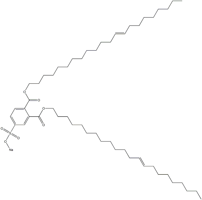 4-(Sodiosulfo)phthalic acid di(13-docosenyl) ester Struktur