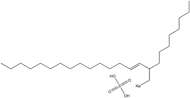 Sulfuric acid 2-octyl-3-heptadecenyl=sodium ester salt Struktur