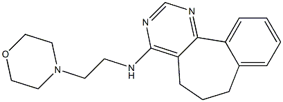 4-[(2-Morpholinoethyl)amino]-6,7-dihydro-5H-benzo[6,7]cyclohepta[1,2-d]pyrimidine Struktur