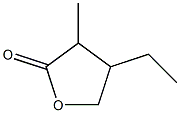 4-Ethyl-3-methyl-1-oxacyclopentan-2-one Struktur