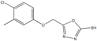 5-[(4-Chloro-m-tolyloxy)methyl]-1,3,4-oxadiazole-2-thiol Struktur