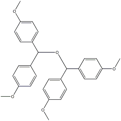 Bis[di(4-methoxyphenyl)methyl] ether Struktur