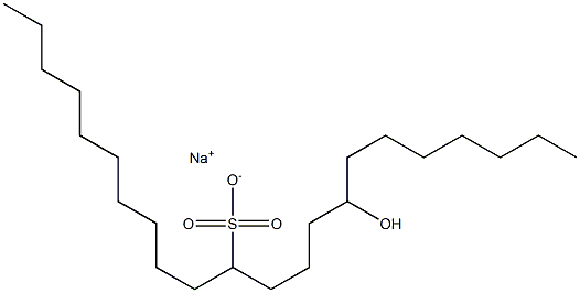 15-Hydroxydocosane-11-sulfonic acid sodium salt Struktur