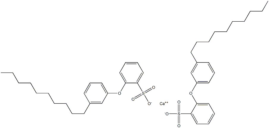 Bis[2-(3-decylphenoxy)benzenesulfonic acid]calcium salt Struktur